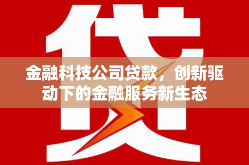浉河金融科技公司贷款，创新驱动下的金融服务新生态