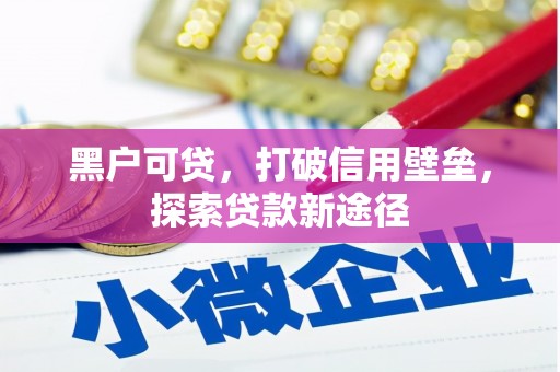 林西黑户可贷，打破信用壁垒，探索贷款新途径