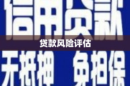 彭州贷款风险评估