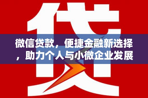 乐都微信贷款，便捷金融新选择，助力个人与小微企业发展