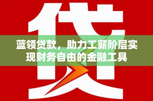 平南蓝领贷款，助力工薪阶层实现财务自由的金融工具
