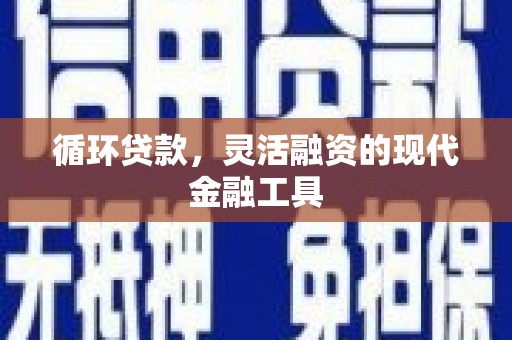 建湖循环贷款，灵活融资的现代金融工具
