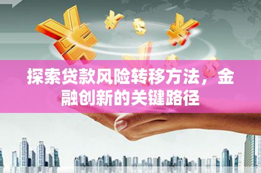 青阳探索贷款风险转移方法，金融创新的关键路径
