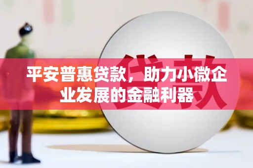 容县平安普惠贷款，助力小微企业发展的金融利器